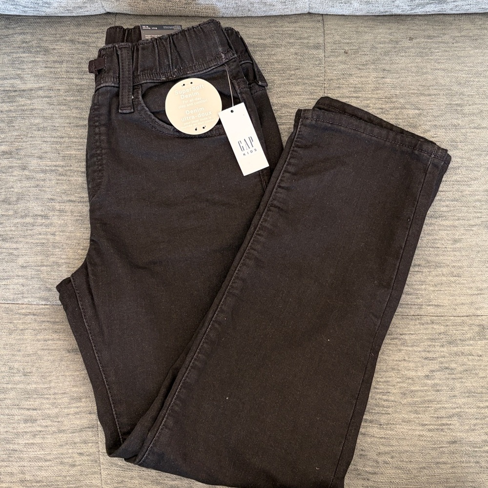 GAP Kids Black Denim Pull On Jeans